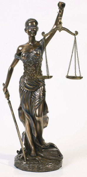 Blind Justice Statue- Lady Justice Sculpture - La Justica